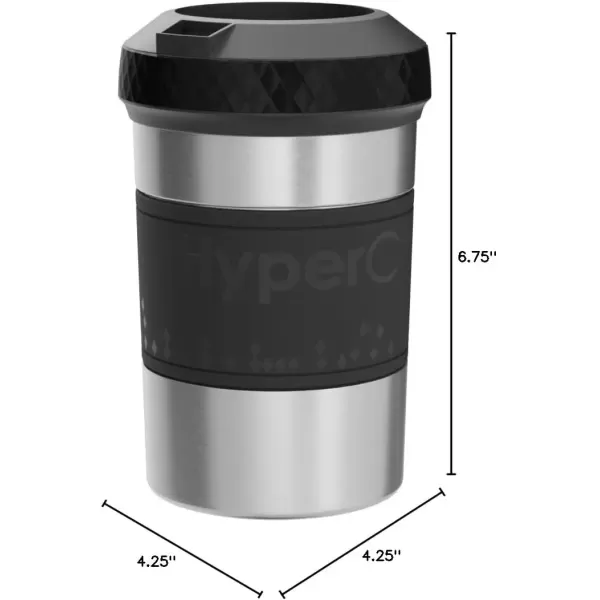 imageHyperChiller The Original but NEW StainlessSteel HC2SS Patented Iced CoffeeBeverage Cooler Ready in One Minute Reusable for Iced Tea Wine Spirits Alcohol Juice 125 oz Stainless SteelStainless Steel
