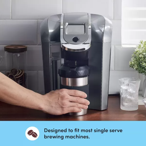 imageHyperChiller The Original but NEW StainlessSteel HC2SS Patented Iced CoffeeBeverage Cooler Ready in One Minute Reusable for Iced Tea Wine Spirits Alcohol Juice 125 oz Stainless SteelStainless Steel