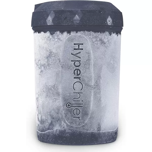 imageHyperChiller The Original but NEW StainlessSteel HC2SS Patented Iced CoffeeBeverage Cooler Ready in One Minute Reusable for Iced Tea Wine Spirits Alcohol Juice 125 oz Stainless SteelSlate Blue