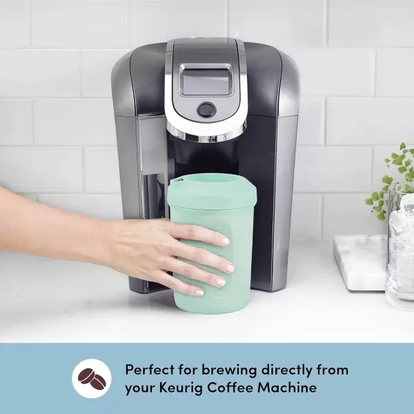imageHyperChiller The Original but NEW StainlessSteel HC2SS Patented Iced CoffeeBeverage Cooler Ready in One Minute Reusable for Iced Tea Wine Spirits Alcohol Juice 125 oz Stainless SteelMint