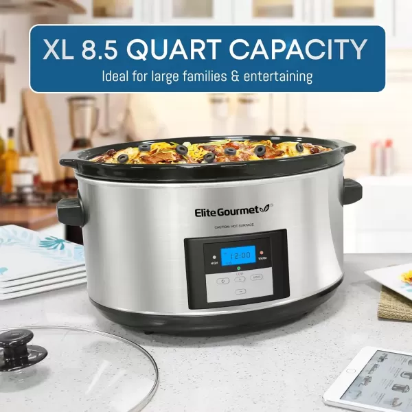 imageMST900D Digital Programmable XL Jumbo Slow CookerStainless Steel