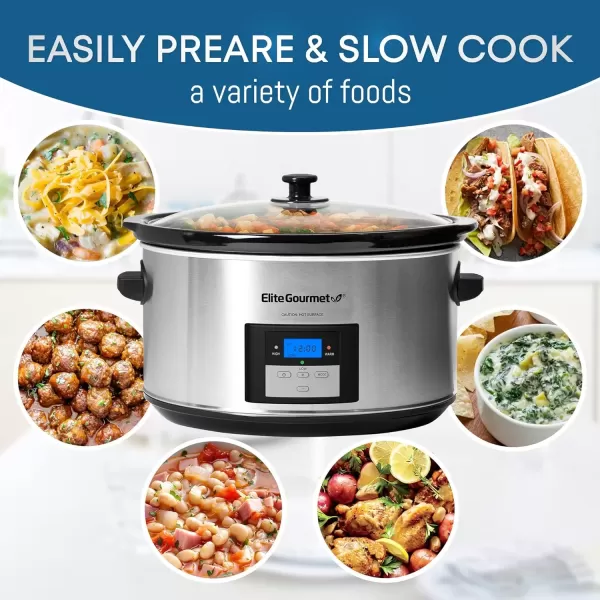 imageMST900D Digital Programmable XL Jumbo Slow CookerStainless Steel