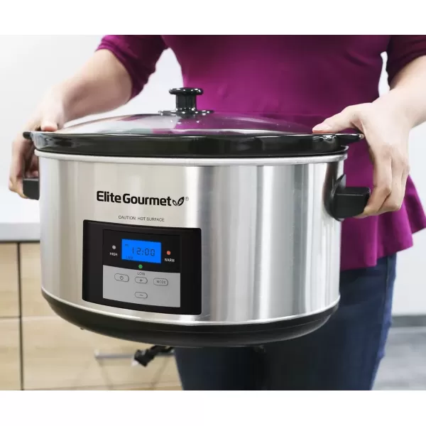 imageMST900D Digital Programmable XL Jumbo Slow CookerStainless Steel