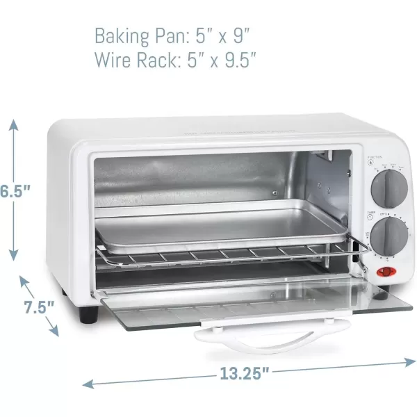 imageMaxiMatic ETO113 Elite Cuisine 2Slice Toaster Oven with 15 Minute Timer White
