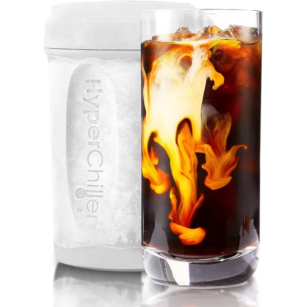 imageNEW HyperChiller SLIM HBC100SS Dual Wall Vacuum Insulated Slim Can Cooler Beer Soda Energy Drinks Seltzer Wine Cooler Fits All Standard 12 OZ Slim Cans Cup Holder Friendly Stainless SteelWhite