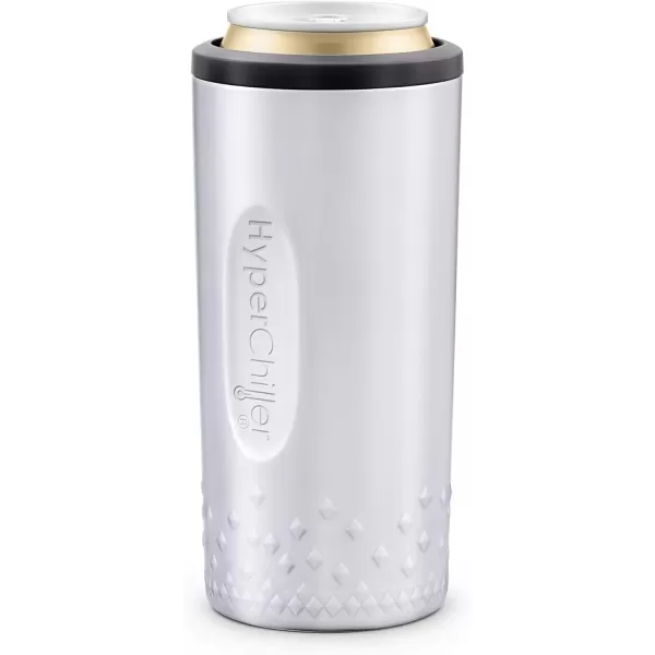 imageNEW HyperChiller SLIM HBC100SS Dual Wall Vacuum Insulated Slim Can Cooler Beer Soda Energy Drinks Seltzer Wine Cooler Fits All Standard 12 OZ Slim Cans Cup Holder Friendly Stainless SteelStainless Steel