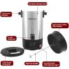 imageElite Gourmet CCM040 Stainless Steel 40 Cup Coffee Urn Removable Filter For Easy Cleanup Two Way Dispenser with CoolTouch Handles Electric Coffee Maker Urn Stainless Steel30 Cup
