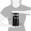 imageElite Gourmet EC008 Classic Stovetop Coffee Percolator Glass Clear Brew Progress Knob CoolTouch Handle Cordless Serve 8Cup Stainless SteelBlack