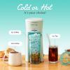 imageElite Gourmet EC008 Classic Stovetop Coffee Percolator Glass Clear Brew Progress Knob CoolTouch Handle Cordless Serve 8Cup Stainless SteelMint