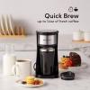imageElite Gourmet EC008 Classic Stovetop Coffee Percolator Glass Clear Brew Progress Knob CoolTouch Handle Cordless Serve 8Cup Stainless SteelStainless Steel