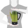 imageElite Gourmet EC922 Electric Coffee Percolator BPA Free Keep Warm Glass Clear Brew Progress Knob CoolTouch Handle Cordless Serve 12Cup Stainless SteelRetro Green