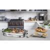imageElite Gourmet EWM9933 Triple 3 x 25 Quart Trays Buffet Server 75 Qt Oven Safe Pan Food Warmer Temperature Control Clear Slotted Lids Perfect for Parties Entertaining ampamp Holidays Stainless Steel75 Quart  4 Trays