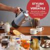 imageElite Gourmet EC812 Electric 12Cup Coffee Percolator with Keep Warm Clear Brew Progress Knob CoolTouch Handle Cordless Serve Stainless Steel6 Cup