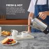 imageElite Gourmet EC812 Electric 12Cup Coffee Percolator with Keep Warm Clear Brew Progress Knob CoolTouch Handle Cordless Serve Stainless Steel6 Cup