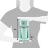 imageElite Gourmet EHC113M Personal SingleServe Compact Coffee Maker Brewer Includes 14Oz Stainless Steel Interior Thermal Travel Mug Compatible with Coffee Grounds Reusable Filter Mint