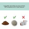 imageElite Gourmet EHC113M Personal SingleServe Compact Coffee Maker Brewer Includes 14Oz Stainless Steel Interior Thermal Travel Mug Compatible with Coffee Grounds Reusable Filter Mint