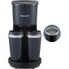 imageElite Gourmet EHC208RS Personal SingleServe Compact Capsule Coffee Maker Brewer Compatible with KCups and Grounds Reusable Filter 16 Ounce BlackBlack