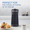 imageElite Gourmet EHC208RS Personal SingleServe Compact Capsule Coffee Maker Brewer Compatible with KCups and Grounds Reusable Filter 16 Ounce BlackBlack
