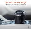 imageElite Gourmet EHC208RS Personal SingleServe Compact Capsule Coffee Maker Brewer Compatible with KCups and Grounds Reusable Filter 16 Ounce BlackBlack