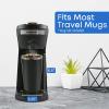 imageElite Gourmet EHC208RS Personal SingleServe Compact Capsule Coffee Maker Brewer Compatible with KCups and Grounds Reusable Filter 16 Ounce BlackBlack