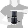 imageElite Gourmet EHC208RS Personal SingleServe Compact Capsule Coffee Maker Brewer Compatible with KCups and Grounds Reusable Filter 16 Ounce BlackBlack