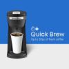 imageElite Gourmet EHC208RS Personal SingleServe Compact Capsule Coffee Maker Brewer Compatible with KCups and Grounds Reusable Filter 16 Ounce BlackBlack