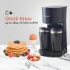 imageElite Gourmet EHC208RS Personal SingleServe Compact Capsule Coffee Maker Brewer Compatible with KCups and Grounds Reusable Filter 16 Ounce BlackBlack
