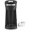 imageElite Gourmet EHC208RS Personal SingleServe Compact Capsule Coffee Maker Brewer Compatible with KCups and Grounds Reusable Filter 16 Ounce BlackBlack