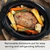 imageElite Gourmet MST900V Electric Ceramic XL Jumbo Slow Cooker Adjustable Temp Entrees Sauces Stews ampamp Dips Dishwasher Safe Glass Lid ampamp Crock 85 Quart Stainless SteelDigital