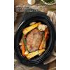 imageElite Gourmet MST900V Electric Ceramic XL Jumbo Slow Cooker Adjustable Temp Entrees Sauces Stews ampamp Dips Dishwasher Safe Glass Lid ampamp Crock 85 Quart Stainless SteelAnalog