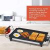 imageElite Gourmet EGR4423 Electric 17quot x 9quot Griddle Cooltouch Handles NonStick Surface RemovableAdjustable Thermostat Skid FreeRubber Feet
