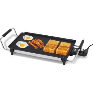 imageElite Gourmet EGR4423 Electric 17quot x 9quot Griddle Cooltouch Handles NonStick Surface RemovableAdjustable Thermostat Skid FreeRubber Feet