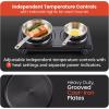 imageElite Gourmet ESB301BF Countertop Single Cast Iron Burner 1000 Watts Electric Hot Plate Temperature Controls Power Indicator Lights Easy to Clean BlackDouble