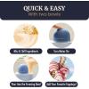 imageAmericana by Elite Pint Perfect EIM1205DB Ice Cream Maker 2 x 1 Pint Capacity Dual Freezing Mugs Frozen Yogurt Sorbet Gelato Recipes PeriwinklePeriwinkle