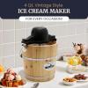 imageAmericana by Elite Pint Perfect EIM1205DB Ice Cream Maker 2 x 1 Pint Capacity Dual Freezing Mugs Frozen Yogurt Sorbet Gelato Recipes PeriwinklePine