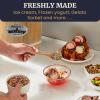 imageAmericana by Elite Pint Perfect EIM1205DB Ice Cream Maker 2 x 1 Pint Capacity Dual Freezing Mugs Frozen Yogurt Sorbet Gelato Recipes PeriwinklePine