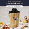 imageAmericana by Elite Pint Perfect EIM1205DB Ice Cream Maker 2 x 1 Pint Capacity Dual Freezing Mugs Frozen Yogurt Sorbet Gelato Recipes PeriwinklePine