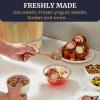 imageAmericana by Elite Pint Perfect EIM1205DB Ice Cream Maker 2 x 1 Pint Capacity Dual Freezing Mugs Frozen Yogurt Sorbet Gelato Recipes PeriwinklePine