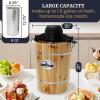 imageAmericana by Elite Pint Perfect EIM1205DB Ice Cream Maker 2 x 1 Pint Capacity Dual Freezing Mugs Frozen Yogurt Sorbet Gelato Recipes PeriwinklePine