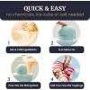 imageAmericana by Elite Pint Perfect EIM1205DB Ice Cream Maker 2 x 1 Pint Capacity Dual Freezing Mugs Frozen Yogurt Sorbet Gelato Recipes PeriwinkleSpearmint