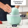 imageAmericana by Elite Pint Perfect EIM1205DB Ice Cream Maker 2 x 1 Pint Capacity Dual Freezing Mugs Frozen Yogurt Sorbet Gelato Recipes PeriwinkleSpearmint