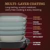 imageElite Gourmet 12quot x 12quot x 3 Ceralast Ceramic Nonstick PFAS Free Dishwasher Safe Electric Skillet Xtra Deep Dish Rapid Heat 1200W Black75Qt
