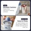 imageElite Gourmet 4Qt Electric Ice Cream Maker EIM350 Delicious Homemade Ice Cream Gelato Sorbet Frozen Yogurt 4Qt Aluminum Freezing Cannister Durable Plastic Ice Bucket Powerful 50W Periwinkle4 Quart