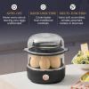imageElite Gourmet EGC1215M Easy Egg Cooker Stainlesssteel Heating Plate TwoTiered 14Egg Capacity Soft Medium HardBoiled Auto ShutOff Omelets Poached Eggs Measuring Cup Piercing Pin MintBlack