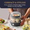 imageElite Gourmet EGC1215M Easy Egg Cooker Stainlesssteel Heating Plate TwoTiered 14Egg Capacity Soft Medium HardBoiled Auto ShutOff Omelets Poached Eggs Measuring Cup Piercing Pin MintBlack