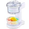 imageElite Gourmet Snow Cone ampamp Shaved Ice Maker ESI2215P Refreshing Slushies Margaritas Boba Drinks Snow Cone ampamp Holder and Ice Mold Use Cubed ampamp Bagged Ice Stainless Steel Shaving Blade PeriwinkleWhite