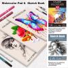 imageKALOUR 106 Coloring Sketching Kit Set  Pro Art Supplies with Sketchbook ampamp Watercolor Paper  Include Drawing Tutorial WatercolorColoredMetallicFluorescentSketch Pencils  for Kids Adults
