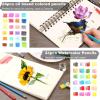 imageKALOUR 106 Coloring Sketching Kit Set  Pro Art Supplies with Sketchbook ampamp Watercolor Paper  Include Drawing Tutorial WatercolorColoredMetallicFluorescentSketch Pencils  for Kids Adults