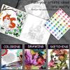 imageKALOUR 144 Pack Drawing Sketching Coloring SetInclude 120 Professional Soft Core Colored PencilsSketch ampamp Charcoal PencilsSketchbookArt Drawing Supplies for Artists Adults Beginner