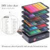 imageKALOUR 180 Colored Pencil for Artists  Rich Pigment Soft Core  OilBased  Ideal for Coloring Drawing Sketching Shading Blending  Vibrant ColorTin CaseMulticolor